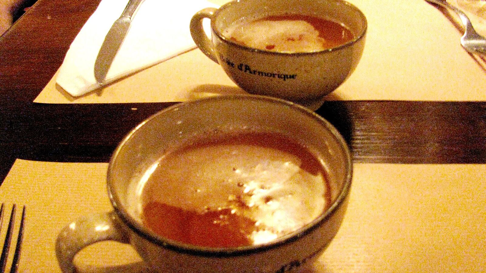 Cider served in bolées