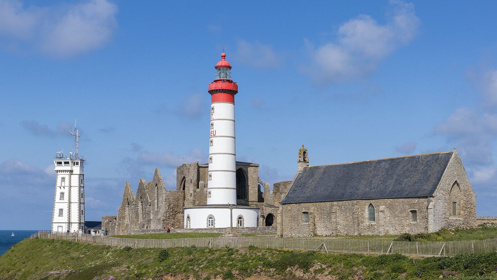 The lighthouse and abbey ruins at Pointe Saint-Mathieu